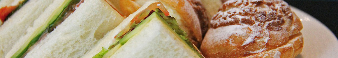Eating Sandwich Cafe at Bean & Leaf Cafe restaurant in Manteca, CA.
